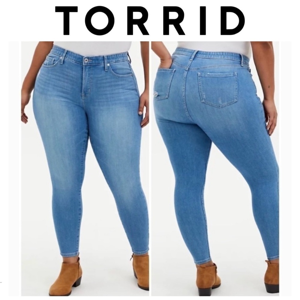 TORRID Sky High Skinny Jeans Size 12R LIKE NEW